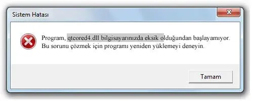 qtcored4.dll hatası