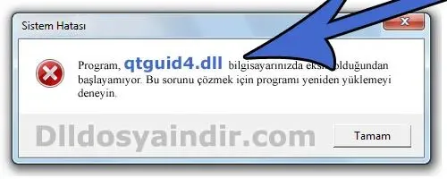 qtguid4.dll hatası