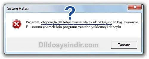 qtopengl4.dll hatası