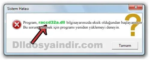 raccd32a.dll hatası