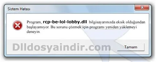 rcp-be-lol-lobby.dll hatası