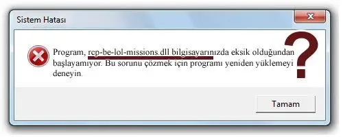 rcp-be-lol-missions.dll hatası