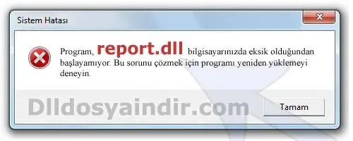 report.dll hatası