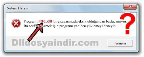 rtfc.dll hatası