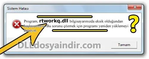 rtworkq.dll hatası
