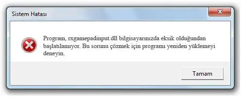 rxgamepadinput.dll hatası