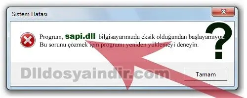 sapi.dll hatası
