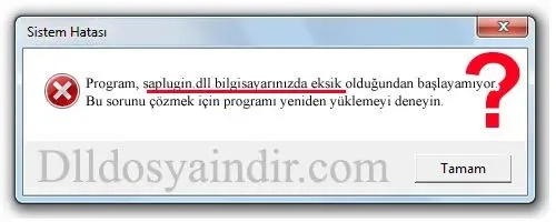 saplugin.dll hatası
