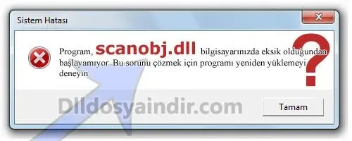 scanobj.dll hatası