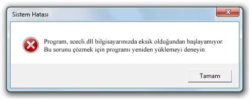 scecli.dll hatası