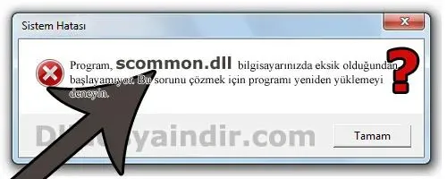 scommon.dll hatası