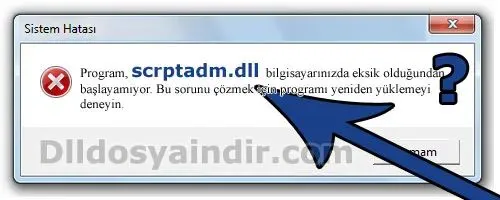 scrptadm.dll hatası