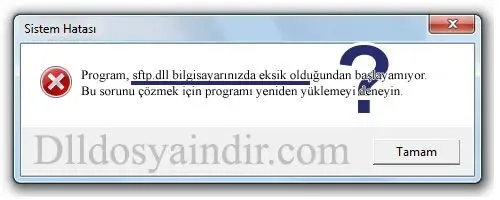 sftp.dll hatası