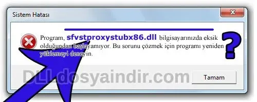 sfvstproxystubx86.dll hatası