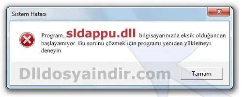 sldappu.dll hatası