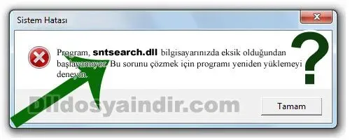 sntsearch.dll hatası