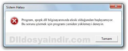 spopk.dll hatası
