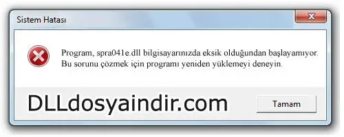 spra041e.dll hatası