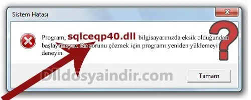 sqlceqp40.dll hatası