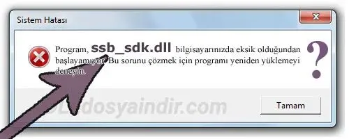ssb_sdk.dll hatası