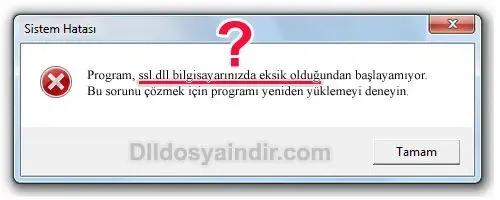ssl.dll hatası