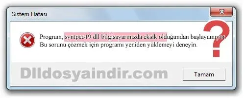syntpco19.dll hatası