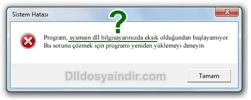 sysmain.dll hatası