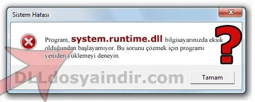 system.runtime.dll hatası