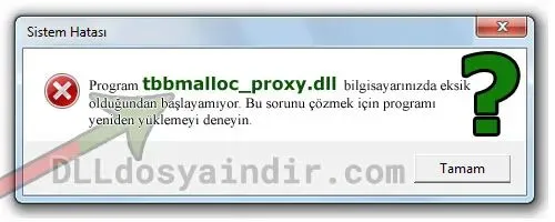 tbbmalloc_proxy.dll hatası
