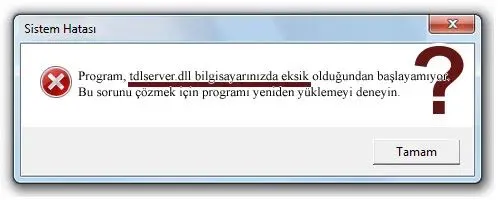 tdlserver.dll hatası