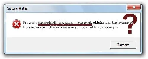 tserrredir.dll hatası