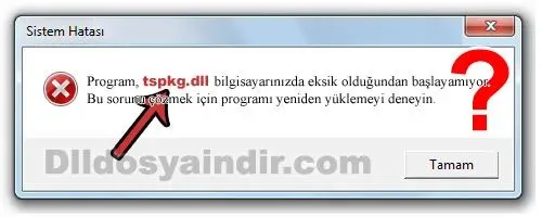 tspkg.dll Hata Görüntüsü