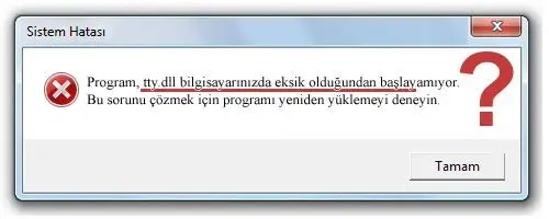 tty.dll hatası
