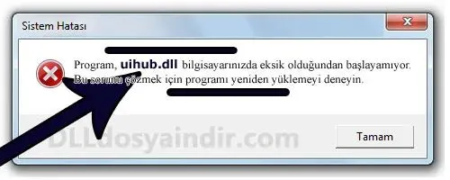 uihub.dll hatası