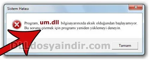 um.dll hatası