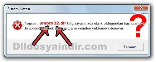 umbra32.dll hatası