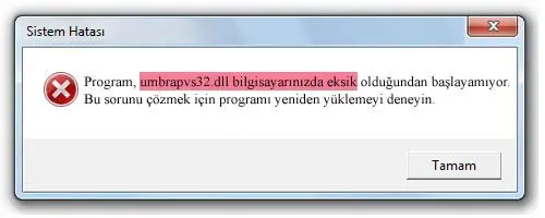 umbrapvs32.dll hatası