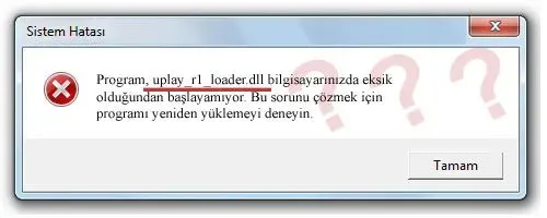 uplay_r1_loader.dll Hata Görüntüsü