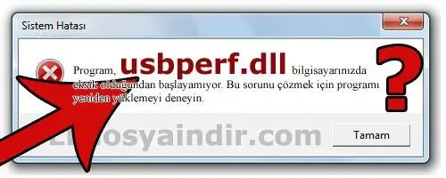 usbperf.dll hatası