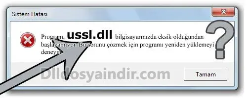 ussl.dll hatası