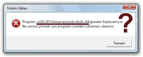 uxlib.dll hatası