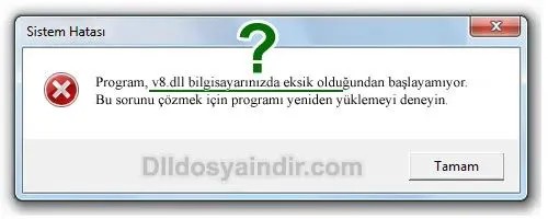 v8.dll hatası