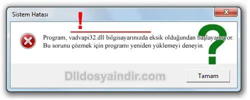 vadvapi32.dll hatası