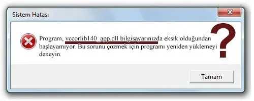 vccorlib140_app.dll hatası