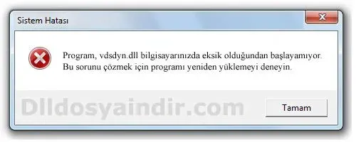 vdsdyn.dll hatası