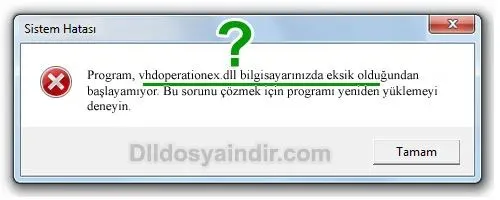 vhdoperationex.dll hatası