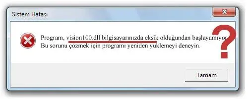 vision100.dll hatası