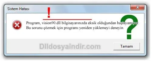 vision90.dll hatası