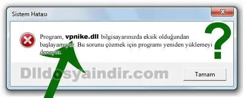 vpnike.dll hatası