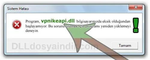 vpnikeapi.dll hatası